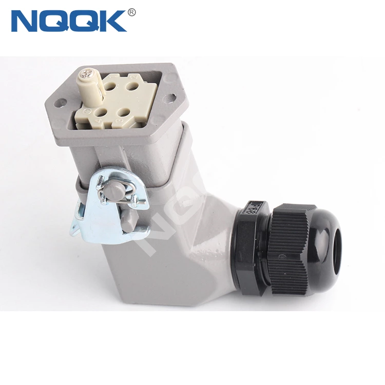 HDC-HA-003-01D 3 poles 10A socket panel mounting heavy duty connector 5 pins