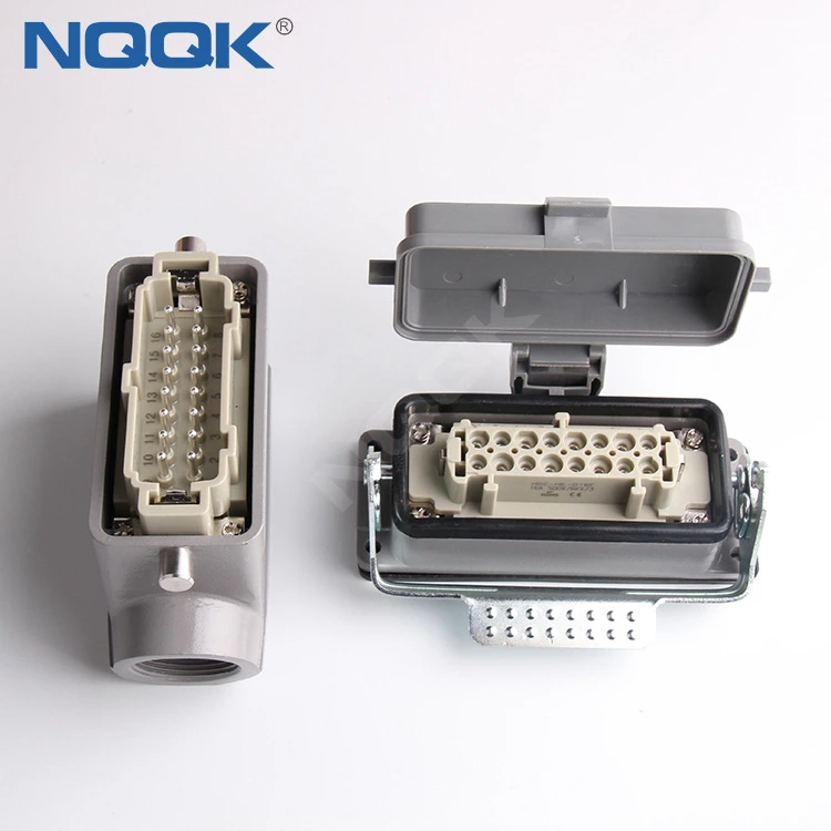 H10A-TS H10A-AD-LB 10 pin bulk head mounted heavy duty industrial connector