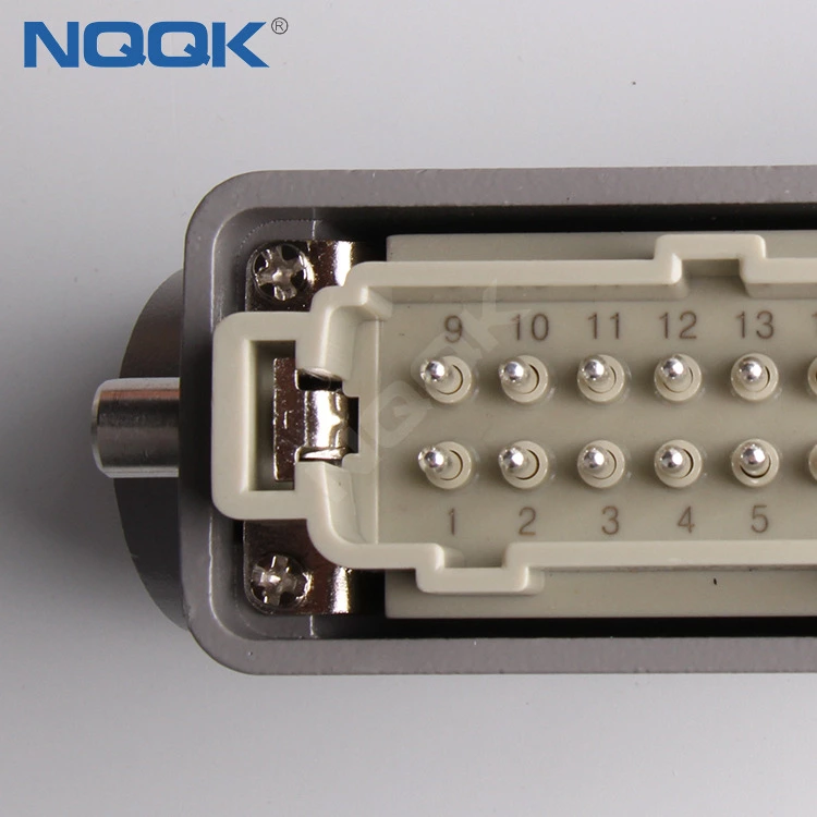 H10A-TS H10A-AD-LB 10 pin bulk head mounted heavy duty industrial connector