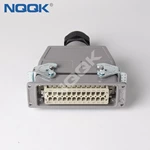 10 pin bulk head mounted heavy duty sockets connector