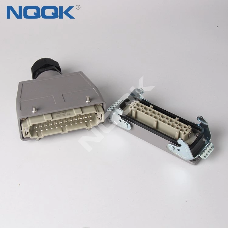 10 pin bulk head mounted heavy duty sockets connector