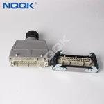 10 pin bulk head mounted heavy duty sockets connector