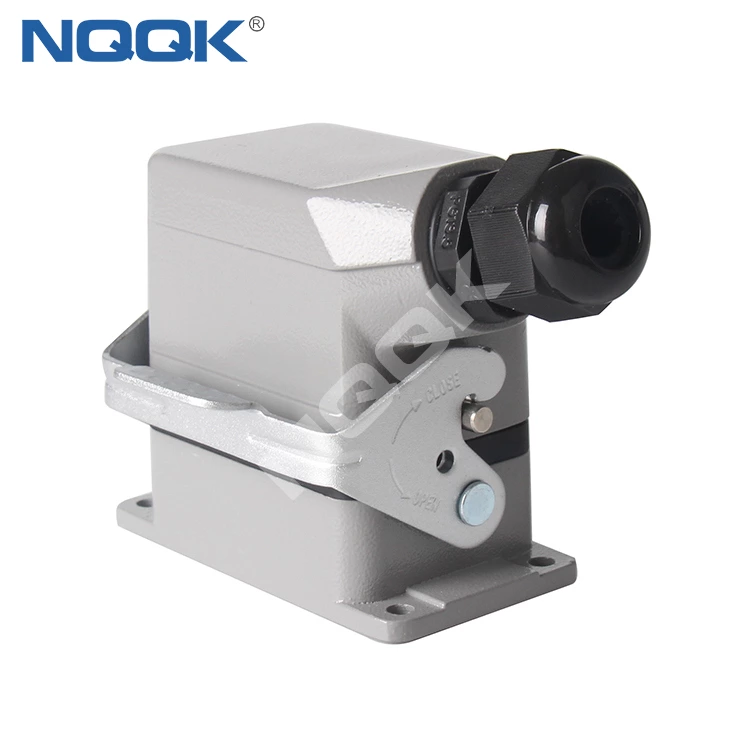 (HDC-HE-016-02S) HE-016-M 16 pins 500VAC 16A wire industrial wire heavy duty connector