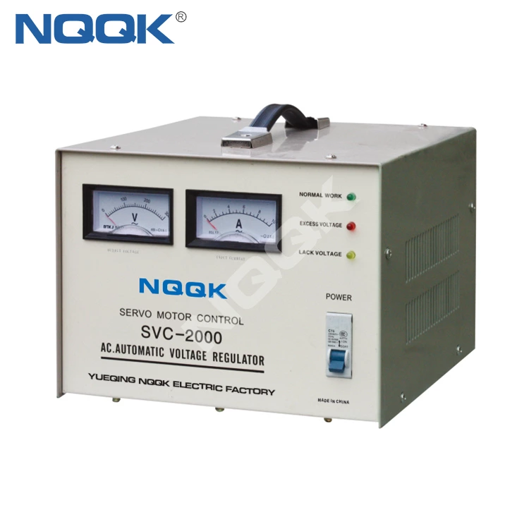 SVC 2KVA Servo Type 1Phase Series Voltage Stabilizer Regulator
