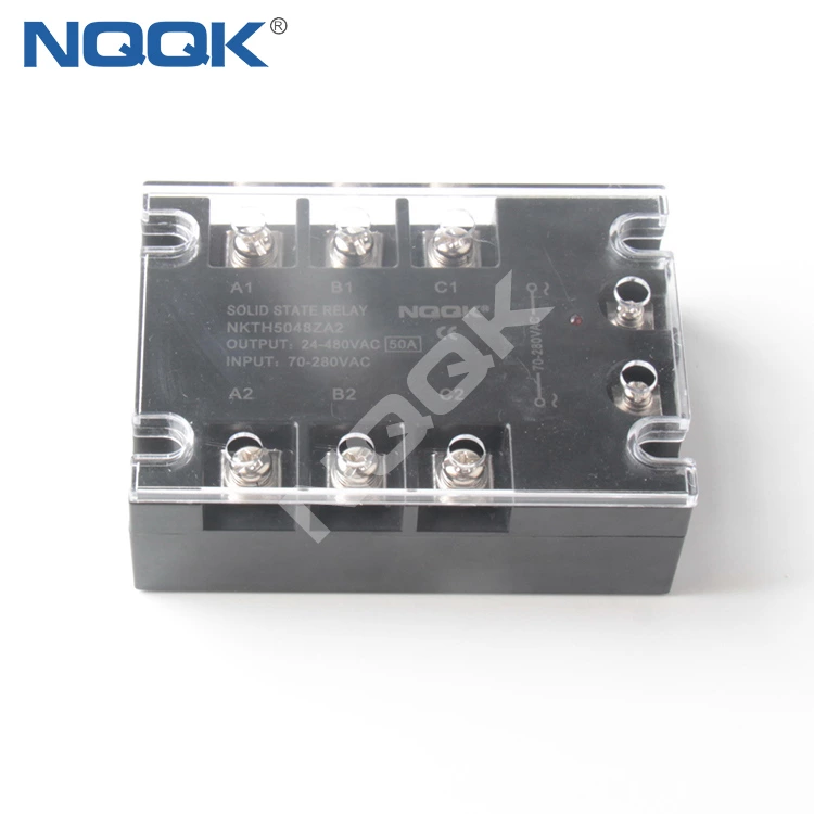 50A AC To AC 3 Three Phase SSR Solid State Relay