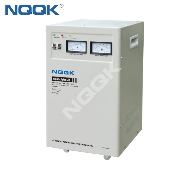 SVC 7.5KVA / 10KVA (Vertical Type) Servo Type 1Phase Series Voltage Stabilizer Regulator