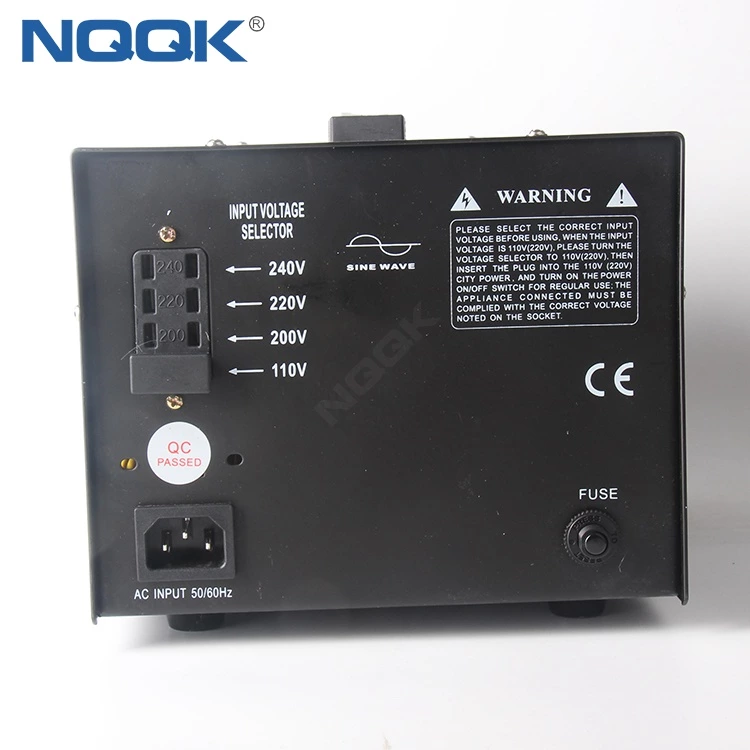 STU-3000VA 100W 10000W Black Case Step Up Down Transformer