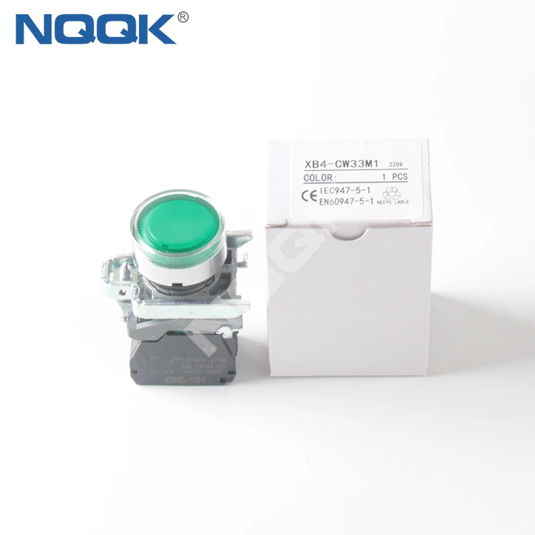 XB4-CW33M1  Blue 1 N/O NO Normally Open Even button Spring return Push Button Switch
