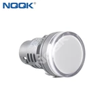 AD16-22DS AD22 22mm 220V White LED Lighting Signal Indicator lamp with Patch