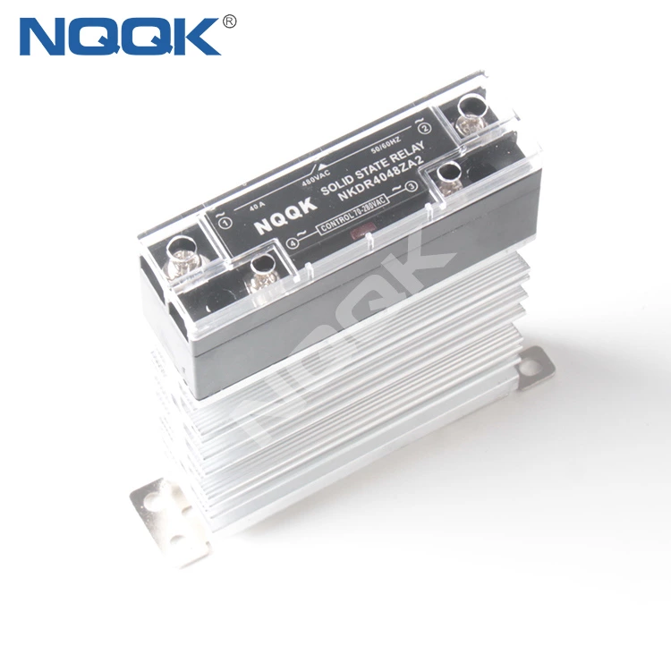 SSR-25DA 480V AC small solid state relay and heat sink DIN rail mounting heat sink