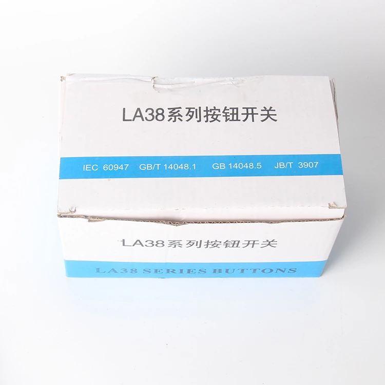 22MM push button switch LA38-11BN power switch start stop self reset self lock point moving round flat head