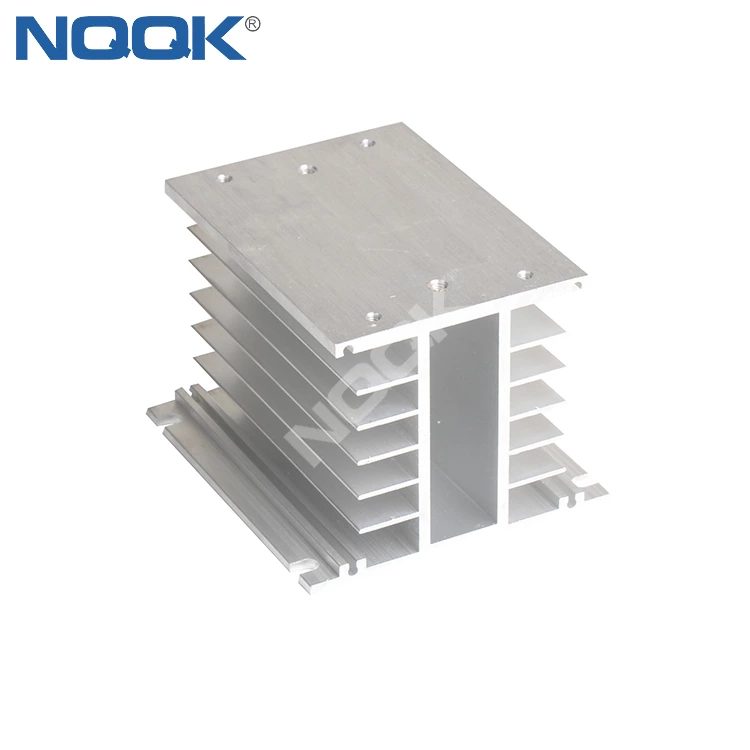 Three-phase solid state relay radiator heat sink base SSR heat sink guide rail Yangming aluminum profile H type