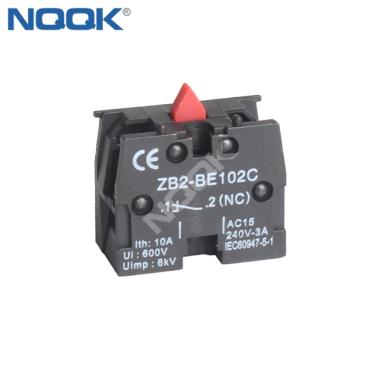 Button switch base auxiliary contact switch xb2 button accessory normally closed be102 normally open point ZB2-BE101C