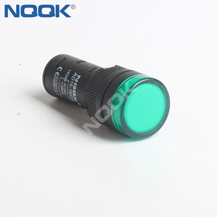 AD16-16DS 16mm 220V Green  LED Signal Indicator lighting lamp