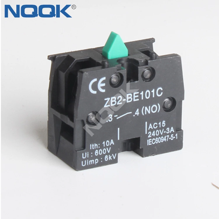 Button switch base auxiliary contact switch xb2 button accessory normally closed be102 normally open point ZB2-BE101C