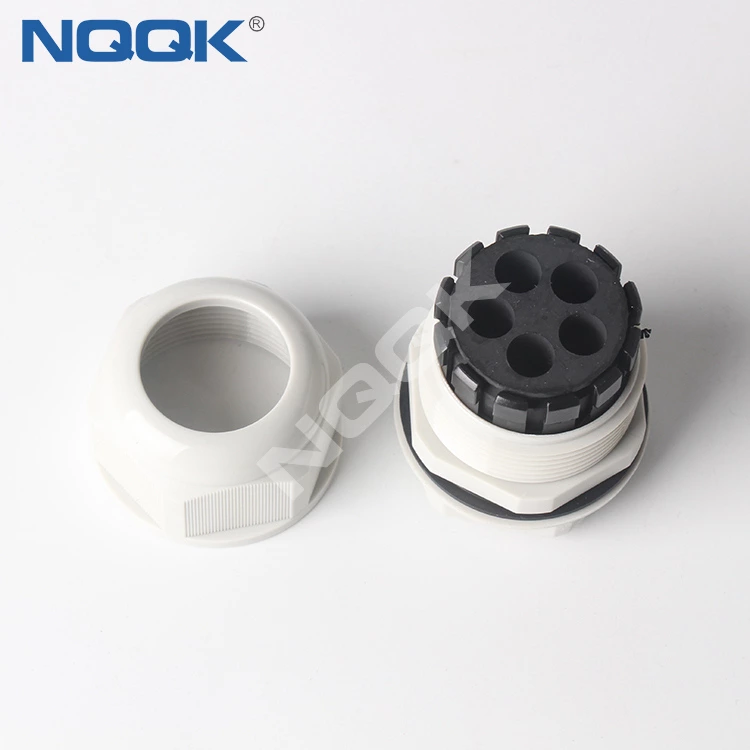 Nylon plastic wire and cable waterproof joint PG7/9/11/13.5/16M20 sealed fixed Ge Gelan head