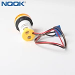 Double digital display round square current and voltage meter with transformer with LED indicator AC50 380V meter