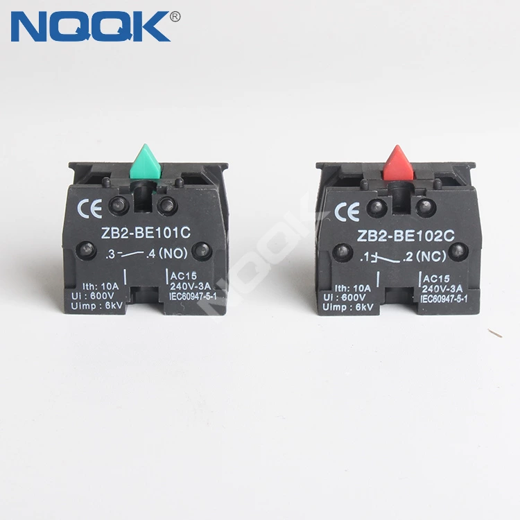 Button switch base auxiliary contact switch xb2 button accessory normally closed be102 normally open point ZB2-BE101C