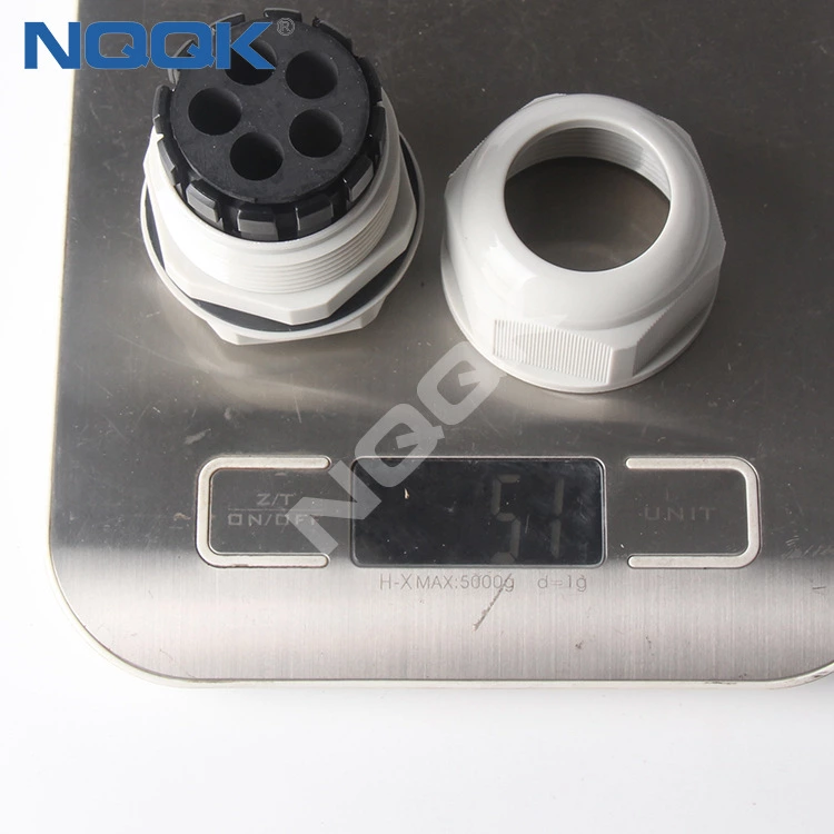 Nylon plastic wire and cable waterproof joint PG7/9/11/13.5/16M20 sealed fixed Ge Gelan head