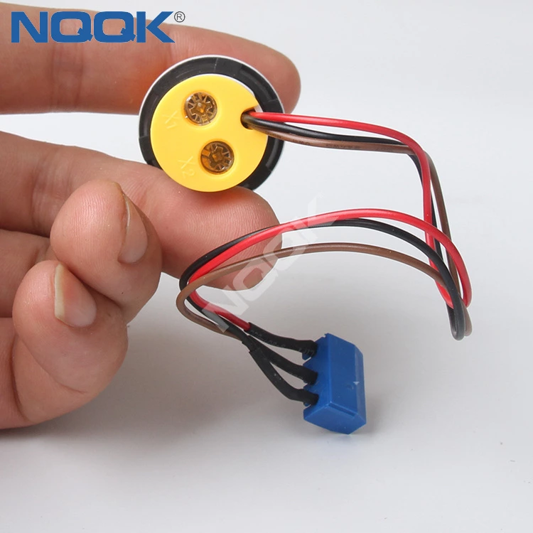Double digital display round square current and voltage meter with transformer with LED indicator AC50 380V meter