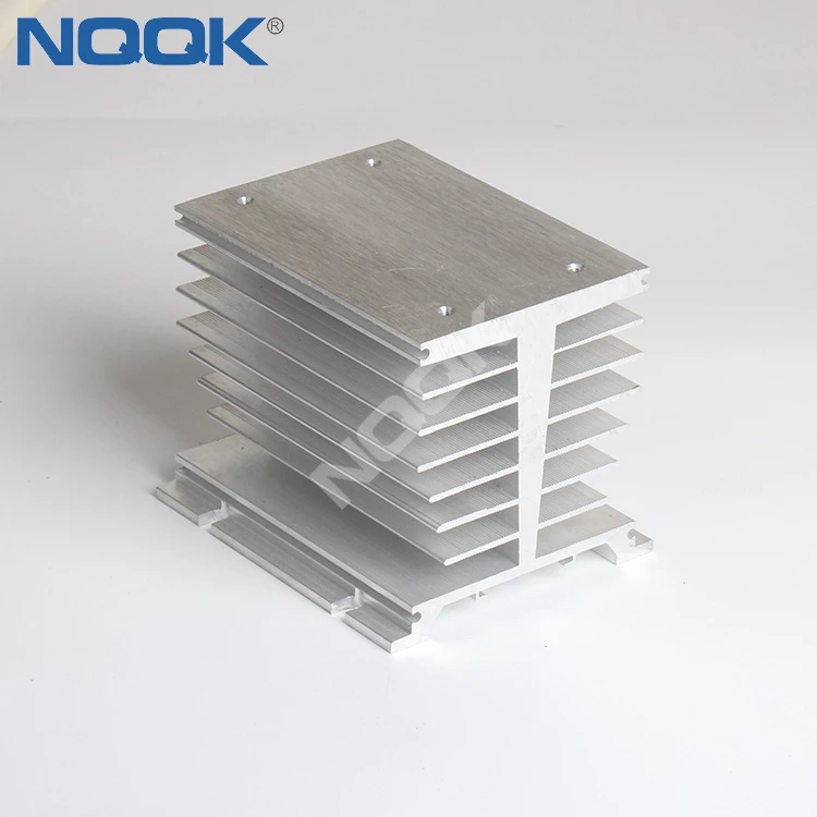 Three-phase solid state relay radiator heat sink base SSR heat sink guide rail Yangming aluminum profile H type