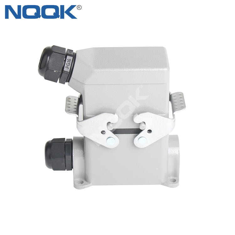 HDC-HE-010-03S surface mount HE-010-M HE-010-F H10B-TS H10B-SGR series heavy duty sockets connector with 2 levers