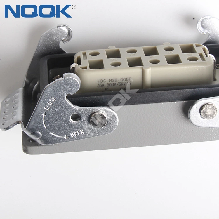 HDC-HK2-006-02S HK2-006-M HK2-006-F Top entry H6B-TG  H6B-AG   6pin Heavy Duty Electrical Connectors