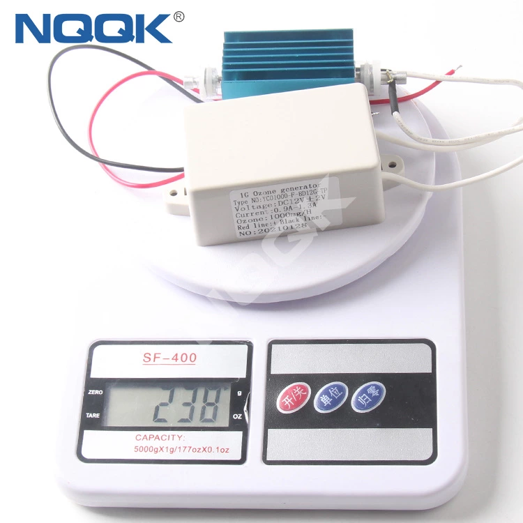 1g YCO1000-F-8D12G-TP small Quartz Tube Ozone Generator