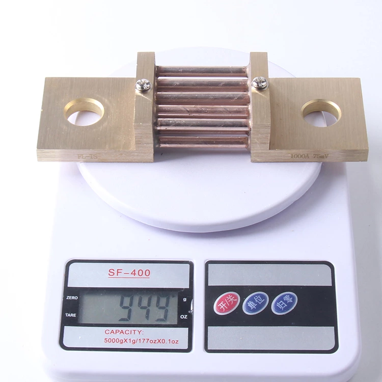 FL-TS India type 1000A 75mV  DC Electric current Shunt Resistors for Amp Panel Meter Current Monitor