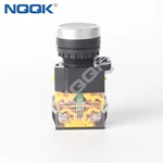 22MM push button switch LA38-11BN power switch start stop self reset self lock point moving round flat head