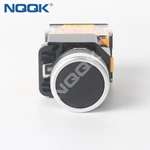 22MM push button switch LA38-11BN power switch start stop self reset self lock point moving round flat head