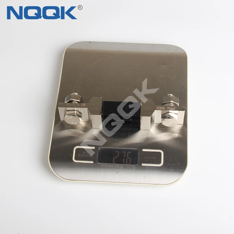 FL2 super-optical shunt 75MV 300A attached to DC ammeter