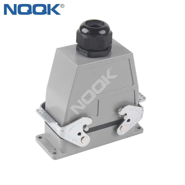 HDC-HSB-006-02S  Top entry HSB-006-M HSB-006-F H16B-TG H16B-AG  series   6 pin industrial rectangular waterproof plug heavy duty connector