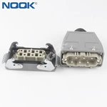 HDC-HSB-006-02S  Top entry HSB-006-M HSB-006-F H16B-TG H16B-AG  series   6 pin industrial rectangular waterproof plug heavy duty connector