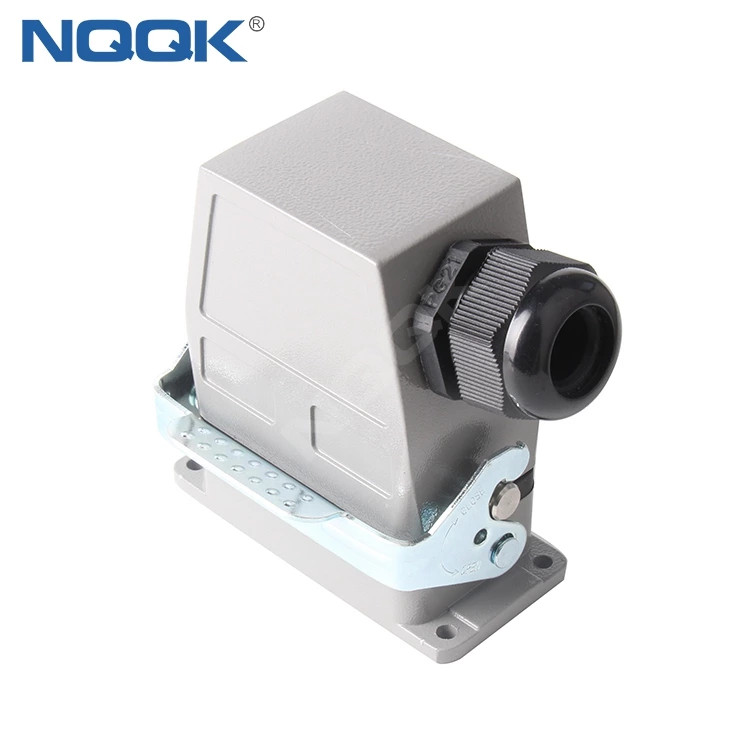 HDC-HDD-042-01D side entry HDD-042-M HDD-042-F H10B-TS  H10B-AG-LB  42 pins  Industrial Female Male Heavy Duty Connectors With Silver Plated Needle