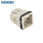 HA-004-M 4 pin Flame retardant male insert contacts heavy duty connector