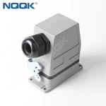 HDC-HDD-042-01D side entry HDD-042-M HDD-042-F H10B-TS  H10B-AG-LB  42 pins  Industrial Female Male Heavy Duty Connectors With Silver Plated Needle