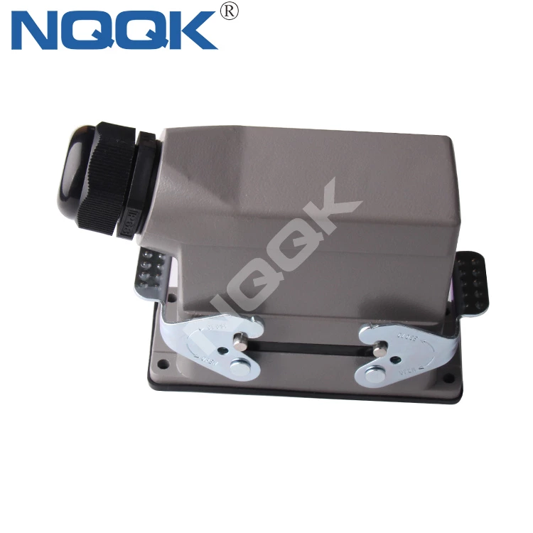 HDC-HSB-006-01S side entry HSB-006-M HSB-006-F H16B-TS H16B-AG series 35A 6 pin industrial rectangular waterproof plug heavy duty connector