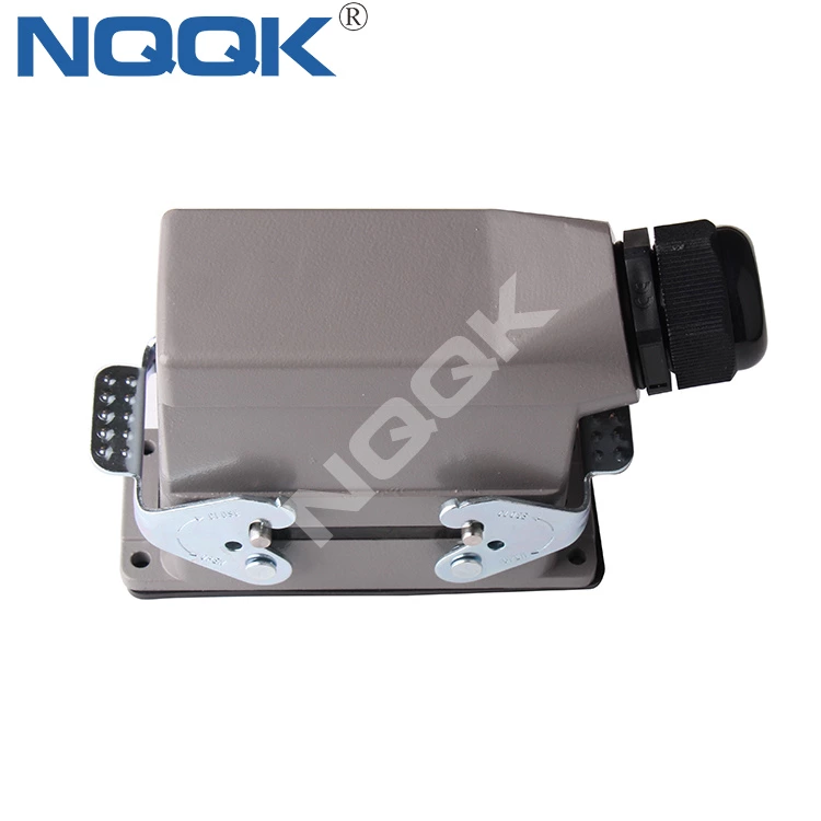 HDC-HSB-006-01S side entry HSB-006-M HSB-006-F H16B-TS H16B-AG series 35A 6 pin industrial rectangular waterproof plug heavy duty connector