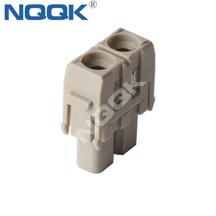 HM-002  2pin industrial male connector IP65 hinged framed connector