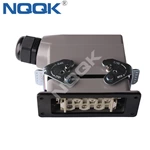 HDC-HSB-006-01S side entry HSB-006-M HSB-006-F H16B-TS H16B-AG series 35A 6 pin industrial rectangular waterproof plug heavy duty connector