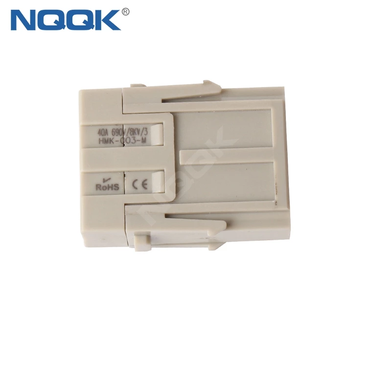 HMK-003-M 09140032601 3 position 40A 690v modular industrial multipole heavy duty connector