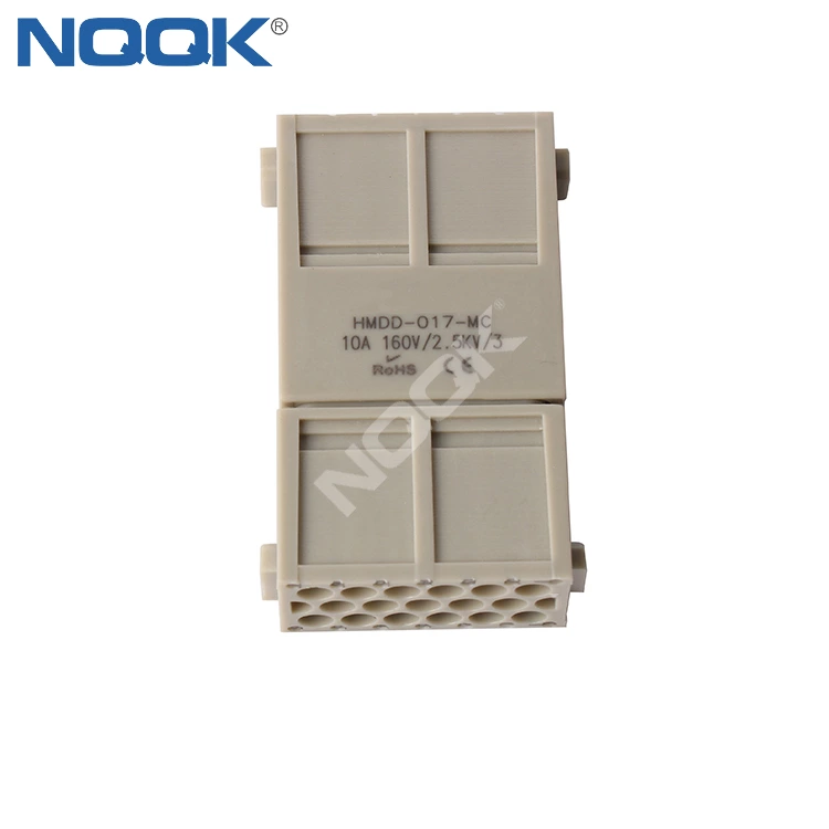 HMDD-017-MC 17pin wire Modular Docking Frame heave duty connector plastic crimp terminal for transport / solar