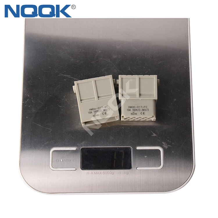 HMDD-017-MC 17pin wire Modular Docking Frame heave duty connector plastic crimp terminal for transport / solar