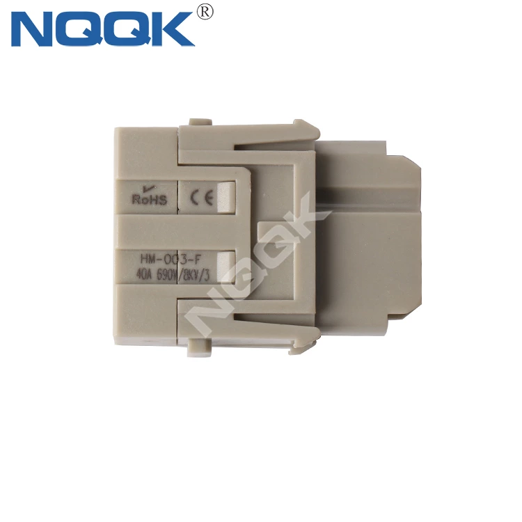 HM-003 3pin industrial male connector IP65 hinged framed connector