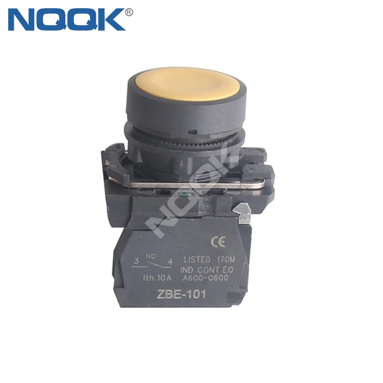 XB5-AA42 Self testoration  XB5-AA51Type  N/O Yellor  Even button spring return flat button