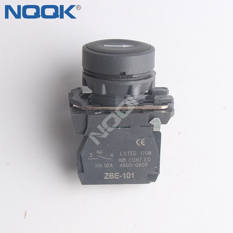 XB5-AA3311 Self testoration  XB5-AA3351 Type N/O Black  Even button spring return with symbol logo  Push button