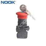 XB5-AS142 Maintained Bed XB5-AS142 Type N/C  Mushroom head key to release put Push button