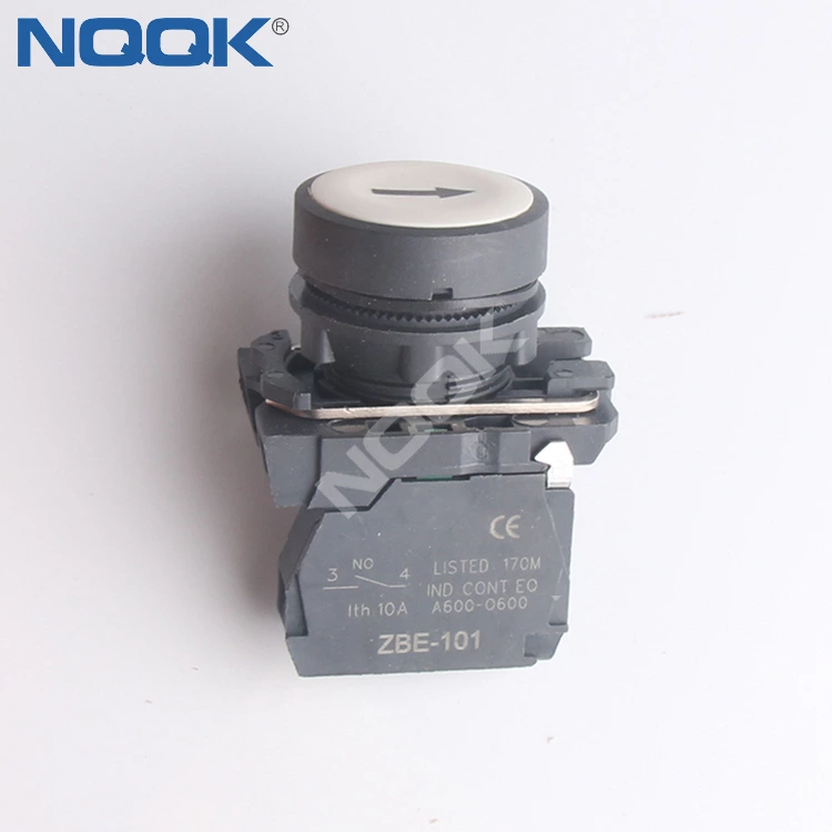 XB5-AA3311 Self testoration  XB5-AA3341Type N/O White  Even button spring return with symbol logo Push button