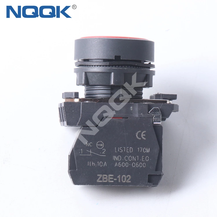 Even Button Spring Return Switch with Symbol Logo